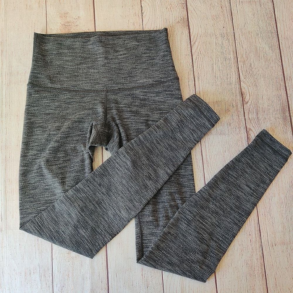 Lululemon Wunder Under Pant (Hi-Rise) Diamond Jacquard Space Dye Black Slate
